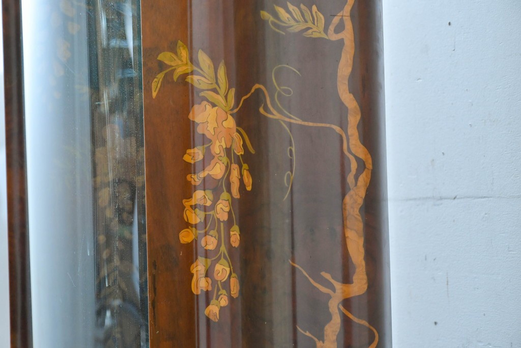 中古　イタリア製　Diamantini&Domeniconi(ディアマンティーニ・ドメニコーニ)　花意匠の象嵌が印象的なホールクロック　定価約150万円　(R-086782)