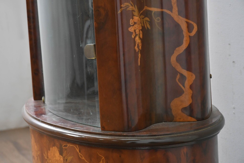 中古　イタリア製　Diamantini&Domeniconi(ディアマンティーニ・ドメニコーニ)　花意匠の象嵌が印象的なホールクロック　定価約150万円　(R-086782)