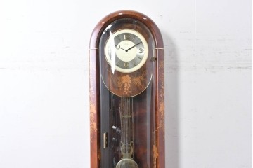 中古　イタリア製　Diamantini&Domeniconi(ディアマンティーニ・ドメニコーニ)　花意匠の象嵌が印象的なホールクロック　定価約150万円　(R-086782)