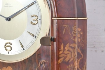 中古　イタリア製　Diamantini&Domeniconi(ディアマンティーニ・ドメニコーニ)　花意匠の象嵌が印象的なホールクロック　定価約150万円　(R-086782)