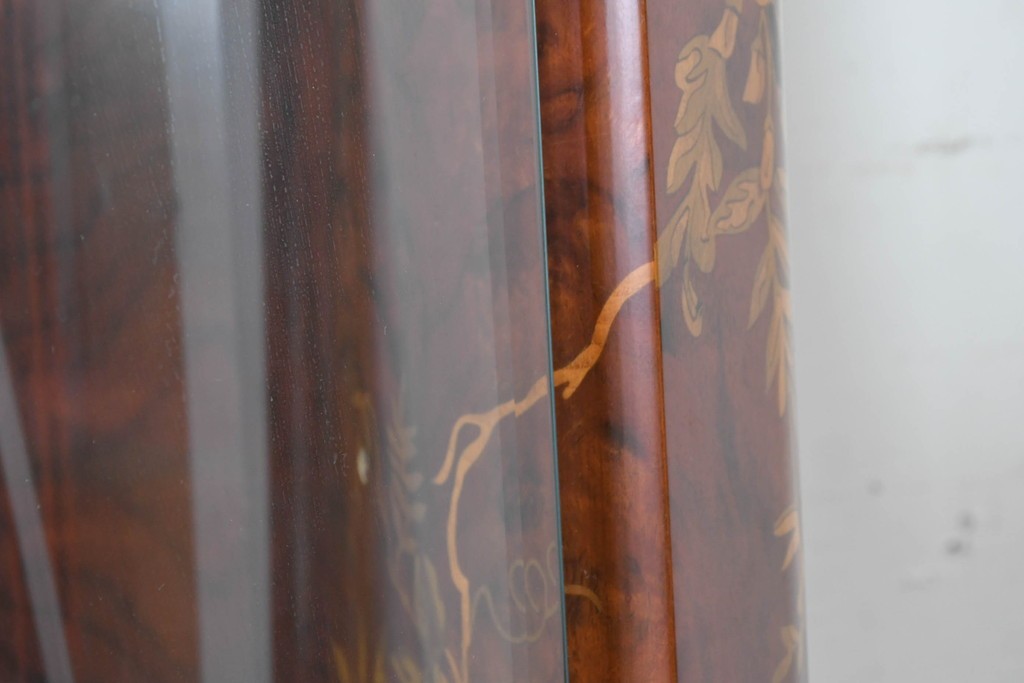 中古　イタリア製　Diamantini&Domeniconi(ディアマンティーニ・ドメニコーニ)　花意匠の象嵌が印象的なホールクロック　定価約150万円　(R-086782)