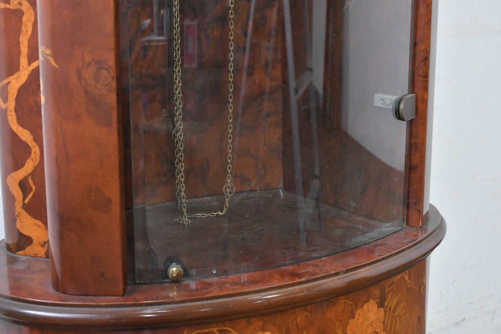 中古　イタリア製　Diamantini&Domeniconi(ディアマンティーニ・ドメニコーニ)　花意匠の象嵌が印象的なホールクロック　定価約150万円　(R-086782)