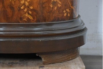 中古　イタリア製　Diamantini&Domeniconi(ディアマンティーニ・ドメニコーニ)　花意匠の象嵌が印象的なホールクロック　定価約150万円　(R-086782)