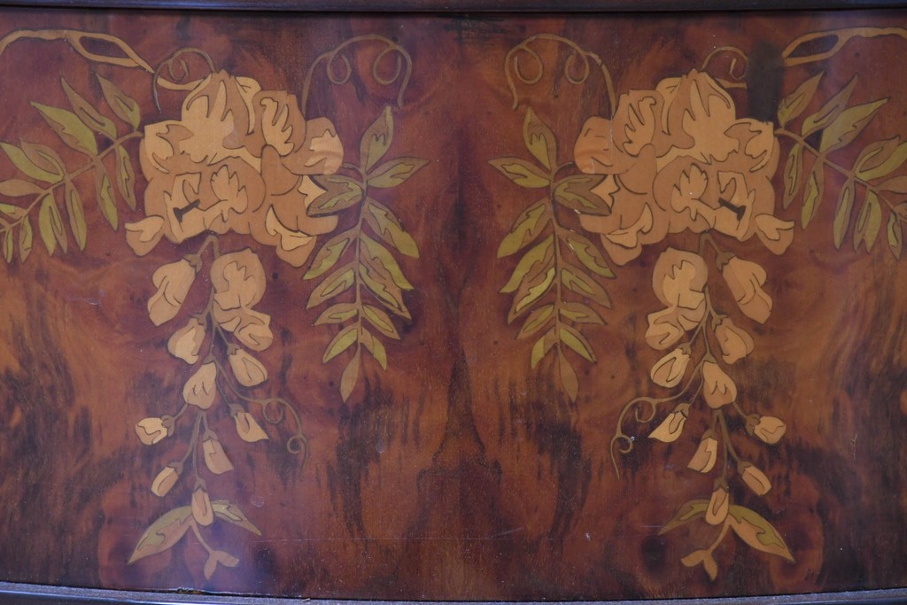 中古　イタリア製　Diamantini&Domeniconi(ディアマンティーニ・ドメニコーニ)　花意匠の象嵌が印象的なホールクロック　定価約150万円　(R-086782)