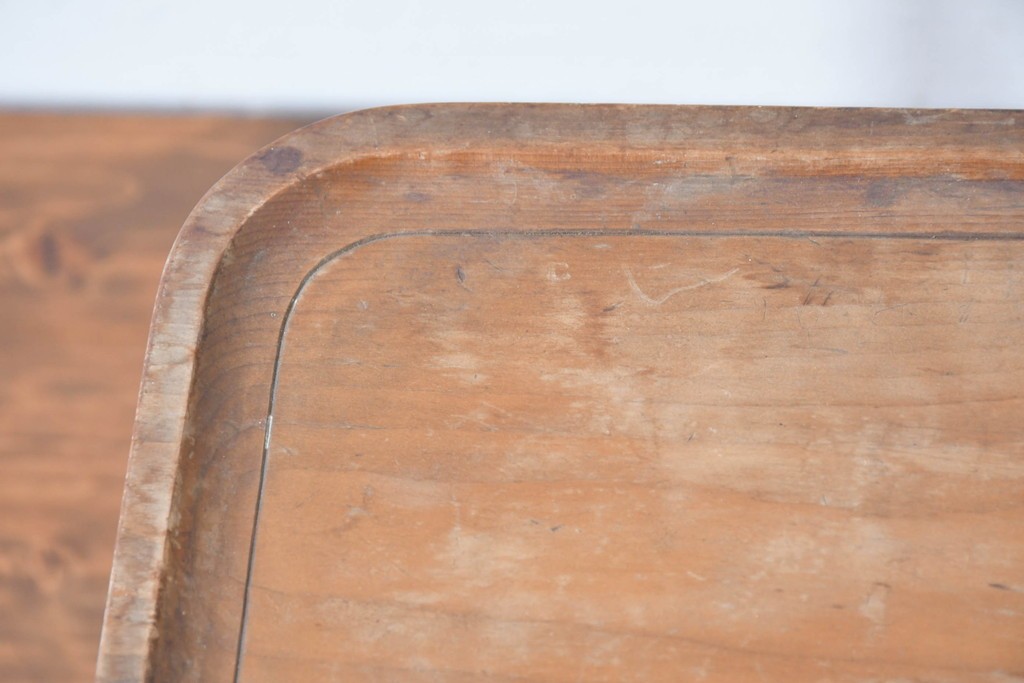 李朝　時代物　縁立ちの天板が使いやすい角膳　(R-086785)