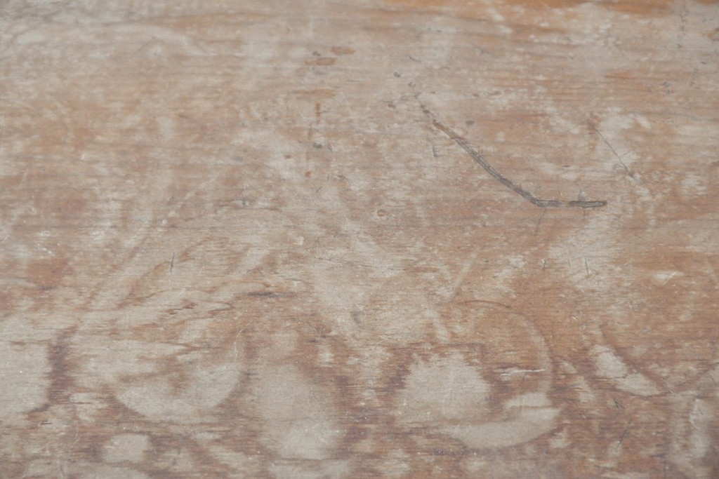 李朝　時代物　縁立ちの天板が使いやすい角膳　(R-086785)