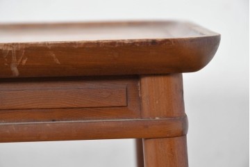 李朝　時代物　縁立ちの天板が使いやすい角膳　(R-086785)