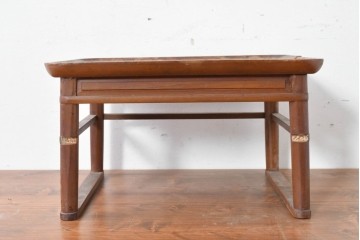 李朝　時代物　縁立ちの天板が使いやすい角膳　(R-086785)