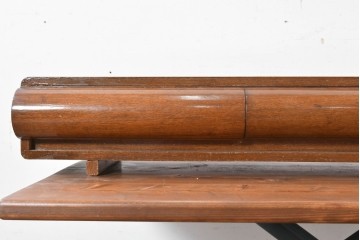 和製ヴィンテージ　ミッドセンチュリー　丸みのある前板が特徴的な横長小引き出し　(R-086787)