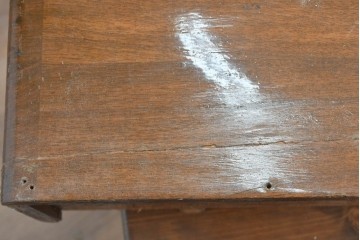 和製ヴィンテージ　ミッドセンチュリー　丸みのある前板が特徴的な横長小引き出し　(R-086787)