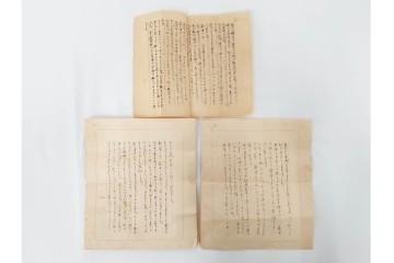倉田百三　「絶対の恋愛」の元になった自筆書簡(恋文)　ハガキ1枚・手紙53通・封筒・写真の資料まとめてセット　(R-086790)