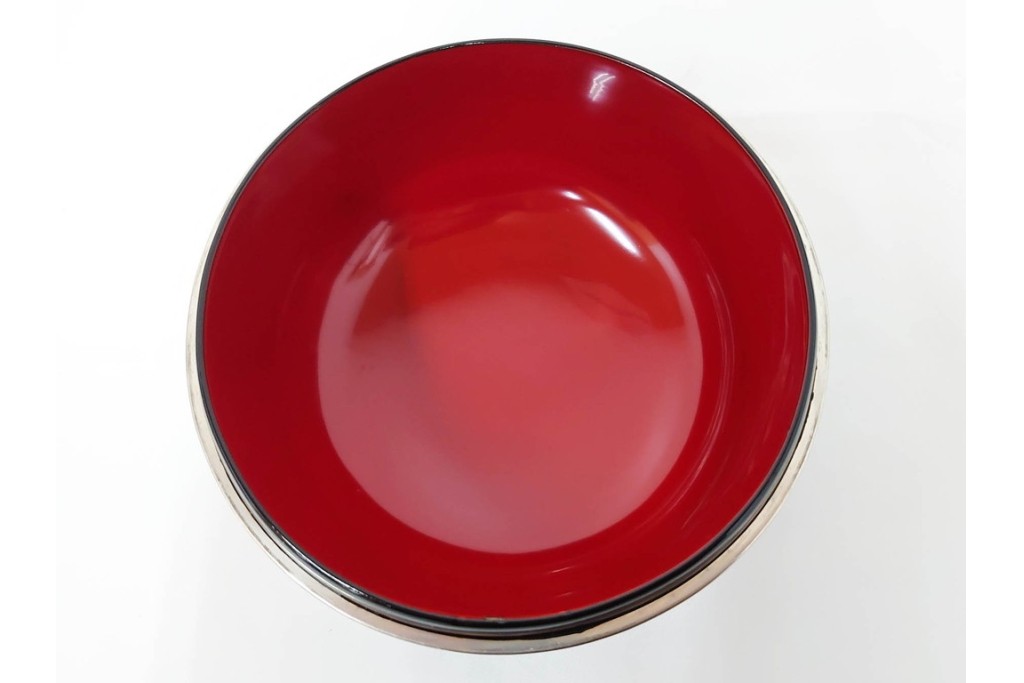 製　和田瑾斎作 鶯宿梅文の蒔絵が美しい菓子器・平安象彦作 雅な小吸物膳5点のセット　共箱付き　(R-086793)