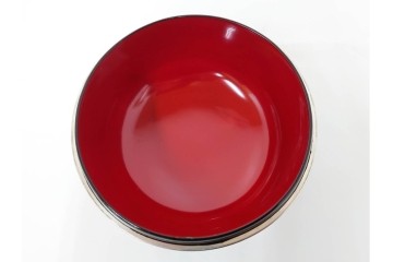 製　和田瑾斎作 鶯宿梅文の蒔絵が美しい菓子器・平安象彦作 雅な小吸物膳5点のセット　共箱付き　(R-086793)