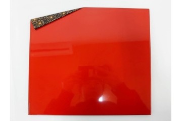 製　和田瑾斎作 鶯宿梅文の蒔絵が美しい菓子器・平安象彦作 雅な小吸物膳5点のセット　共箱付き　(R-086793)