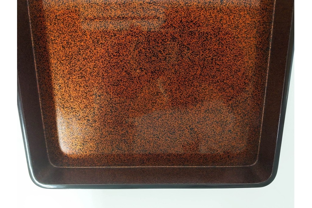 内梨地　蒔絵で描かれた竹林七賢人図が上品な硯箱　雨端硯付き　(R-086795)