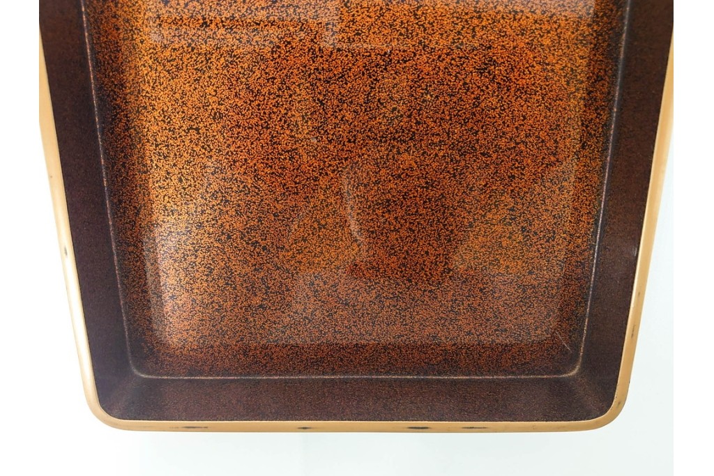 内梨地　蒔絵で描かれた竹林七賢人図が上品な硯箱　雨端硯付き　(R-086795)