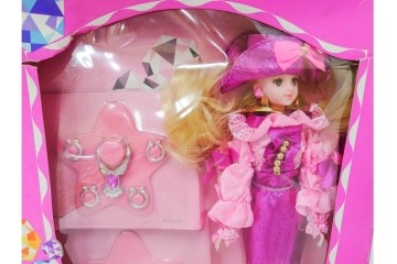韓国　Barbie(バービー)　クリスタルシリーズ・誕生日モチーフ　バービー人形7点セット　外箱付き　(R-086796)