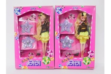 韓国　Barbie(バービー)　クリスタルシリーズ・誕生日モチーフ　バービー人形7点セット　外箱付き　(R-086796)