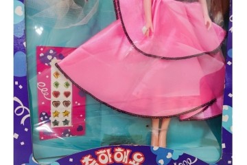 韓国　Barbie(バービー)　クリスタルシリーズ・誕生日モチーフ　バービー人形7点セット　外箱付き　(R-086796)