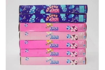 韓国　Barbie(バービー)　クリスタルシリーズ・誕生日モチーフ　バービー人形7点セット　外箱付き　(R-086796)