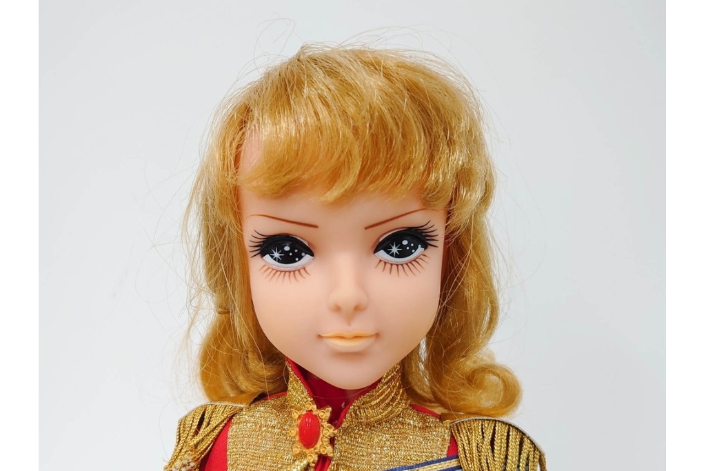 当時物　サンエートイ・アサヒ玩具製　「ベルサイユのばら」　オスカルの人形　大中小3点セット　(大)高さ約55cm　(R-086797)