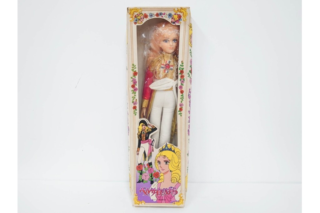 当時物　サンエートイ・アサヒ玩具製　「ベルサイユのばら」　オスカルの人形　大中小3点セット　(大)高さ約55cm　(R-086797)