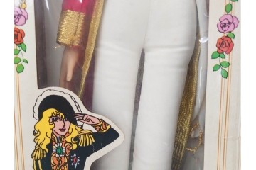 当時物　サンエートイ・アサヒ玩具製　「ベルサイユのばら」　オスカルの人形　大中小3点セット　(大)高さ約55cm　(R-086797)