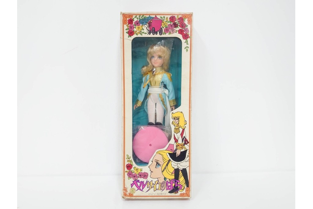 当時物　サンエートイ・アサヒ玩具製　「ベルサイユのばら」　オスカルの人形　大中小3点セット　(大)高さ約55cm　(R-086797)