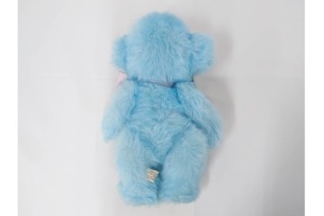 イギリスヴィンテージ　メリーソート(MERRY THOUGHT)社　チーキーシリーズ　高さ約31cm　可愛いブルーのテディベア　(R-086800)