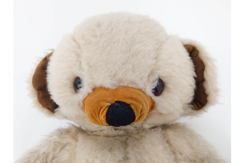 イギリスヴィンテージ　メリーソート(MERRY THOUGHT)社　チーキーシリーズ　高さ約43cmの可愛らしいテディベア2点セット　(R-086801)