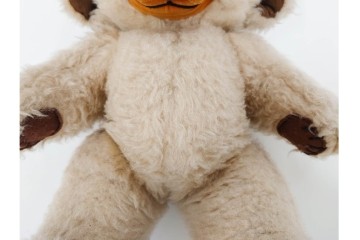 イギリスヴィンテージ　メリーソート(MERRY THOUGHT)社　チーキーシリーズ　高さ約43cmの可愛らしいテディベア2点セット　(R-086801)