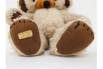 イギリスヴィンテージ　メリーソート(MERRY THOUGHT)社　チーキーシリーズ　高さ約43cmの可愛らしいテディベア2点セット　(R-086801)