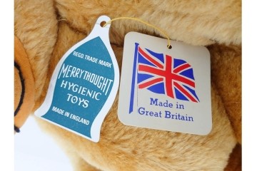 イギリスヴィンテージ　メリーソート(MERRY THOUGHT)社　チーキーシリーズ　高さ約43cmの可愛らしいテディベア2点セット　(R-086801)