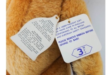 イギリスヴィンテージ　メリーソート(MERRY THOUGHT)社　チーキーシリーズ　高さ約43cmの可愛らしいテディベア2点セット　(R-086801)