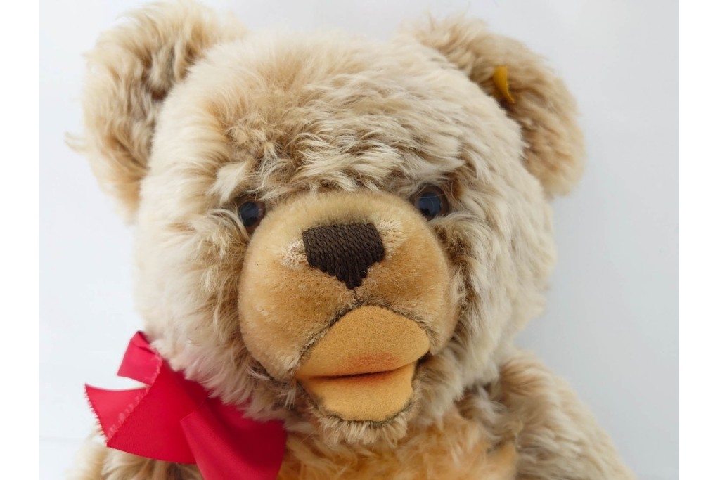 ドイツヴィンテージ　シュタイフ(Steiff)　ゾッティ　高さ約46cm・35cm・21cm・17cm　心が和むテディベア4点セット　(R-086802)