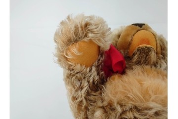 ドイツヴィンテージ　シュタイフ(Steiff)　ゾッティ　高さ約46cm・35cm・21cm・17cm　心が和むテディベア4点セット　(R-086802)