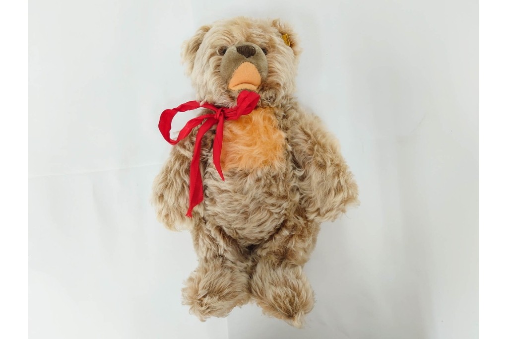 ドイツヴィンテージ　シュタイフ(Steiff)　ゾッティ　高さ約46cm・35cm・21cm・17cm　心が和むテディベア4点セット　(R-086802)