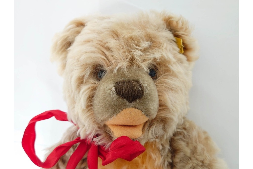 ドイツヴィンテージ　シュタイフ(Steiff)　ゾッティ　高さ約46cm・35cm・21cm・17cm　心が和むテディベア4点セット　(R-086802)