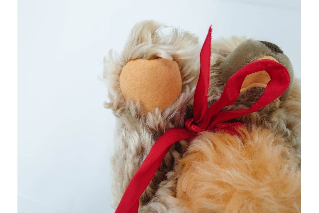 ドイツヴィンテージ　シュタイフ(Steiff)　ゾッティ　高さ約46cm・35cm・21cm・17cm　心が和むテディベア4点セット　(R-086802)