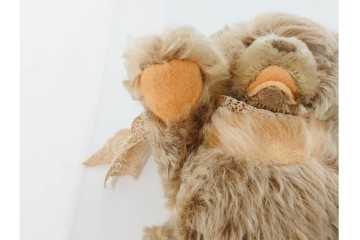 ドイツヴィンテージ　シュタイフ(Steiff)　ゾッティ　高さ約46cm・35cm・21cm・17cm　心が和むテディベア4点セット　(R-086802)