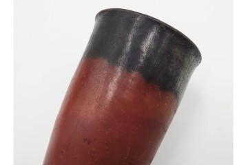 三越百貨店取り扱い　紀元前4000年　古代エジプト バダリ期(バダーリ期)の土器　「黒頭赤器」　共箱付き　(R-086806)