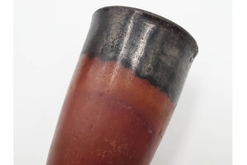 三越百貨店取り扱い　紀元前4000年　古代エジプト バダリ期(バダーリ期)の土器　「黒頭赤器」　共箱付き　(R-086806)