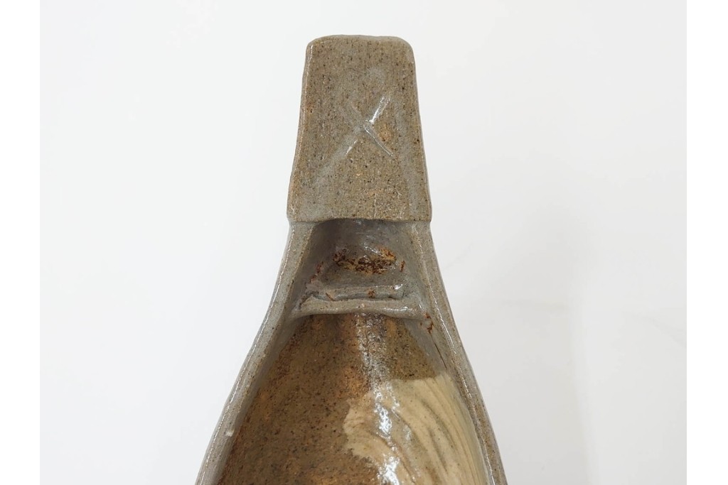 九代 長岡住右衛門(長岡空味)作　楽山焼　そりこ船形の向付5点セット　共箱付き　(R-086822)