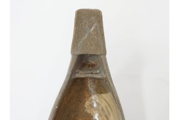 九代 長岡住右衛門(長岡空味)作　楽山焼　そりこ船形の向付5点セット　共箱付き　(R-086822)