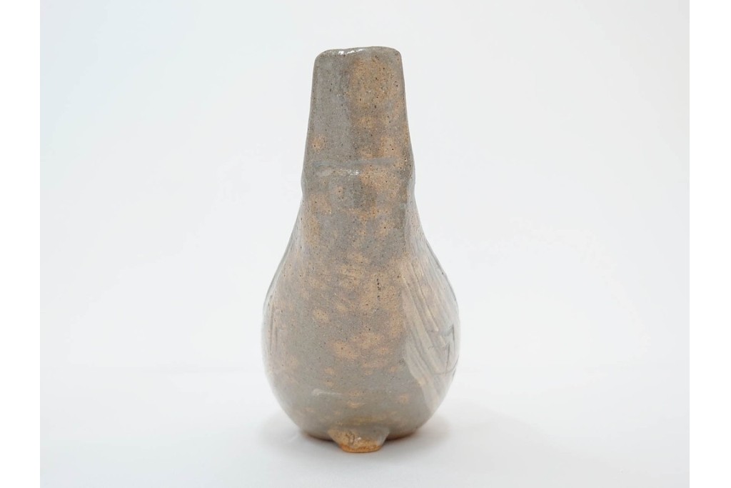 九代 長岡住右衛門(長岡空味)作　楽山焼　そりこ船形の向付5点セット　共箱付き　(R-086822)