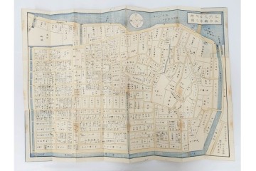 江戸期(嘉永～安政)　近吾堂版　木版画　「江戸切絵図」35冊セット　帙付き　(R-086823)