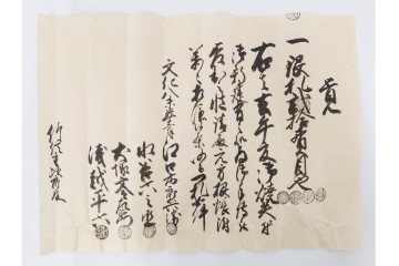 江戸期　鳥取藩 武信潤太郎・武信佐五右衛門　武信家関係などの古文書まとめてセット　(R-086824)