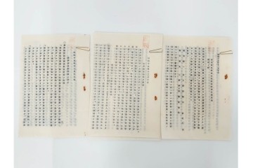 昭和初期　極秘扱い　枢密院・司法省刑事局　司法大臣(風見章)へ宛てた書簡などまとめてセット　(R-086825)