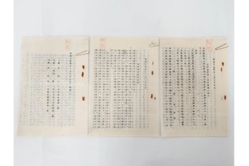 昭和初期　極秘扱い　枢密院・司法省刑事局　司法大臣(風見章)へ宛てた書簡などまとめてセット　(R-086825)