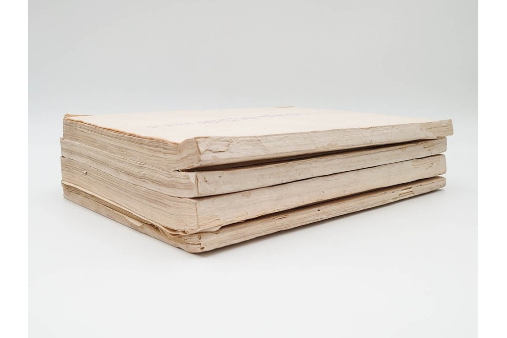 明治38年　日露戦争・満州　「奉天附近会戦第九師団戦闘詳報」4冊セット　(R-086826)